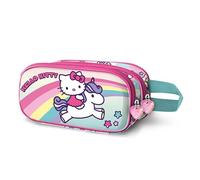 KARACTERMANIA Hello Kitty Unicorn-3D Double Pencil Case, Pink, 22 x 10 cm