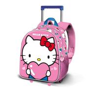 Karactermania Hello Kitty 3d 34x26x13 Cm 11.50l Wheeled Backpack Pink Kids