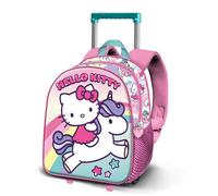 Karactermania Hello Kitty 3d 34x26x13 Cm 11.50l Wheeled Backpack Pink Kids