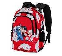 Disney Lilo and Stitch Kiss-Plus Running Backpack, Red, 34 x 46 cm, Capacity 32 L