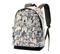 Minnie Mouse Drawing-FAN HS Backpack, Grey, 18 x 30 x 43 cm, Capacity 22 L