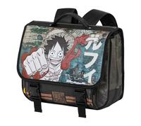 One Piece Map-Cartable Backpack 2.0, Brown, 12 x 38 x 30 cm, Capacity 13.5 L