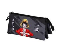 Karactermania One Piece Unique-Triple Pencil Case, Black, 23 x 11 cm