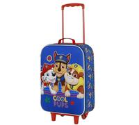 Karactermania Paw Patrol Cool-Soft 3D Trolley Suitcase, Blue, 17 x 33 x 52 cm, Capacity 26 L