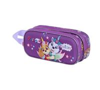 Karactermania Paw Patrol Magic-3D Double Pencil Case, Lilac, 22 x 10 cm