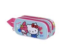 Karactermania Sanrio Hello Kitty Friendship-3D Double Pencil Case, Blue, 22 x 10 cm