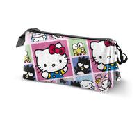 Karactermania Sanrio Hello Kitty Panels-Triple Pencil Case, Multicolour, 23 x 11 cm