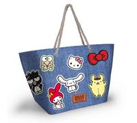 Karactermania Sanrio Hello Kitty Stickers-Soleil Beach Bag, Blue, 52 x 37 cm