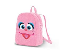 Sesame Street Abby Cadabby Face-Plush Backpack, Pink, 22 x 27 cm, Capacity 7 L