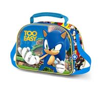 Karactermania Sonic The Hedgehog Easy-3D Lunch Bag, Blue, 26 x 20 cm