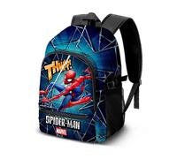 Marvel Spiderman Skills-Fight Backpack 3.0, Black, 31 x 41 cm, Capacity 22 L
