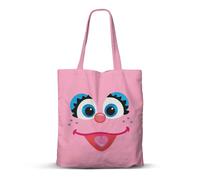Sesame Street Abby Cadabby Face-FAN Shopping Bag, Pink, 33 x 40 cm