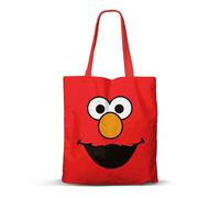 Sesame Street Elmo Face-FAN Shopping Bag, Red, 33 x 40 cm