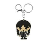 Karactermania Wednesday Chibi-Brand Keychain, Black, 6.2 x 4.9 cm