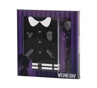 Karactermania Wednesday Varsity-Gift Box with Diary and Fashion Ballpoint Pen, Black