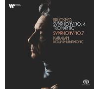 Karajan BPO Bruckner: Symphonies No. 4 & 7 Newly Remastered 2 SACD Hybrid NEW
