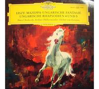 KARAJAN/SHURA CHERKASSKY mazeppa/ungariche fantasie LISZT LP Deutsche EX++