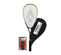 Karakal Carbo Tech Hybrid Squash Racket, Protective Cover + Squash Ball option (+ Progress Balls)