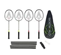 Karakal CT Attack Graphite 4 Player Badminton Set With Net & Shuttles RRP £100