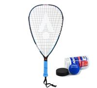 Karakal FF150 Graphite Racketball/Squash 57 Racket & Karakal Blue Racketball Balls