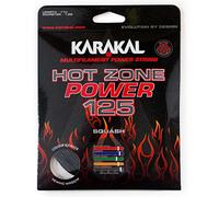 Karakal Hot Zone Power 125 Squash String Set, Color- Black