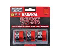 Karakal Point 75 Air Overwrap Non Slip PU Tennis Racket Grip - Pack of 3