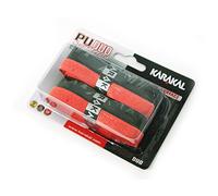 Karakal PU Duo Super Replacement Grip - Pack of 2, Color- Red/Black