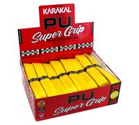 24 x Karakal Super PU Replacement Grips - Yellow - Squash or Badminton Length