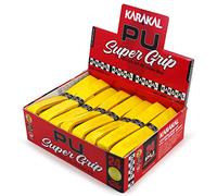 Karakal - PU Super Grip - Self-Adhesive Grip Tape for Badminton, Squash, Tennis, Hockey Stick or Ice Hockey Stick - Pack of 5 or 24 - Assorted Colours, yellow, 24 Pieces