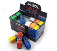 KARAKAL PU Super Grips Box Of 24 Racket Grip Assorted by Karakal
