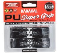 Karakal PU Supergrip Replacement Racquet Grip - tennis/badminton/squash 2 x Grip (Black)