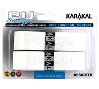 Karakal Super PU Replacement Grips - Pack of 2 - White - Tennis - Squash - Badminton - Retail Package (White)
