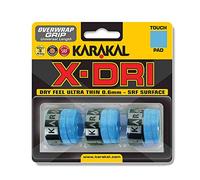 Karakal X-Dri Overwrap Grip - Pack of 3, Color- Blue