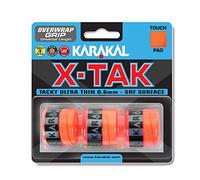 Karakal X-Tak Overwrap Grip - Pack of 3, Color- Orange