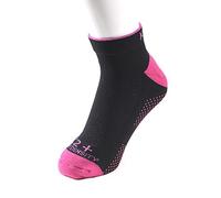 Karakal X2 Plus Ladies Trainer Socks, Color- Black/Pink