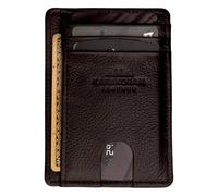 KARAKORAM Vertical Premium Leather Slim Front Pocket Minimalist Wallet for Men | RFID Blocking Credit Card Holder for Women | With Quick Access Slots for Cards and ID, Mountain Mocha, 3.2 x 4.4 x 0.28