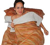Karamba The Original Fair Trade Tibetan Yak Wool Woollen Sleeping Bag (Multicolour (Cotton Lined))