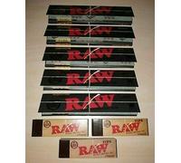 KARAN IMPEX® 5 Black RAW Classic Kingsize Slim Rolling Papers & 3 Tips