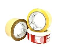 KARAN KING General Purpose Packaging Tape 3 Roll Pack 1 Brown Roll 1 Clear Roll 1 Fragile Roll 48mm x 66m