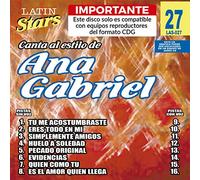 Karaoke:Ana Gabriel 1-Latin St - Ana Gabriel 1 - Latin Stars
