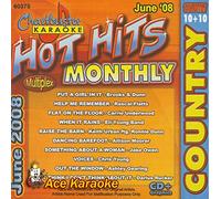 Karaoke Country Hot Hits Monthly June 2008