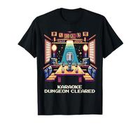 Karaoke Dungeon Cleared | Pixel Japan Nightlife Tribute T-Shirt