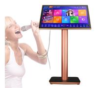 Karaoke Equipment - 19.5 Inch Touch Screen Karaoke Machine, 1.1 Million Cloud Download Songs, KTV Singing Karaoke Player for Family Bar Home Party - 27 Languages Switching (Black 4TB)