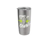 Karaoke Fun Karaoke Night Vibes Enthusiast Singing Gift Stainless Steel Insulated Tumbler