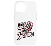 Karaoke Good Day Singing Music Microphone Night Vocal Singer Case for iPhone 15