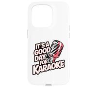 Karaoke Good Day Singing Music Microphone Night Vocal Singer Case for iPhone 15 Pro