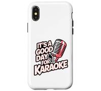 Karaoke Good Day Singing Music Microphone Night Vocal Singer Case for iPhone X/XS