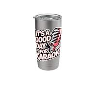 Karaoke Good Day Singing Music Microphone Night Vocal Singer Stainless Steel Insulated Tumbler