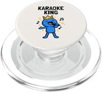 Karaoke King Funny Singer Mic Music Lover Design PopSockets PopGrip for MagSafe