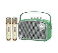 Karaoke Machine, 120W Peak Bluetooth Karaoke Speaker with 2UHF Microphones, Small PA System for Adults Kids with Bass/Trable/Echo Adjustment, Supports TF/USB/AUX/Live/Instruments for Home Party Events